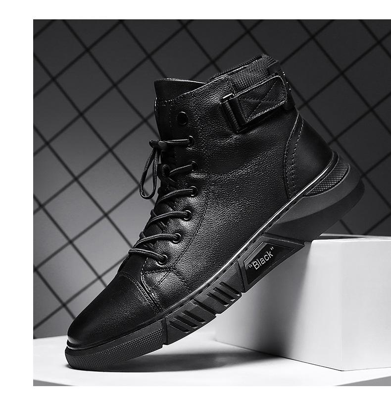 WW | Robuste Schwarze Herrenschuhe Hochwertiges Material