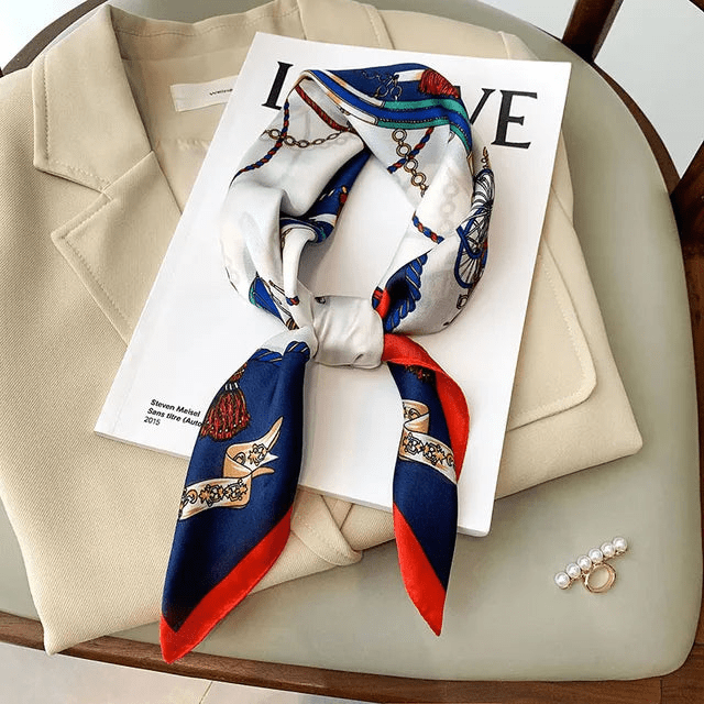WW | Elegante Seidene Damen Schal Weicher Und Raffinierter Touch