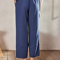 WW | Bequeme Weite Leinenhose für Damen