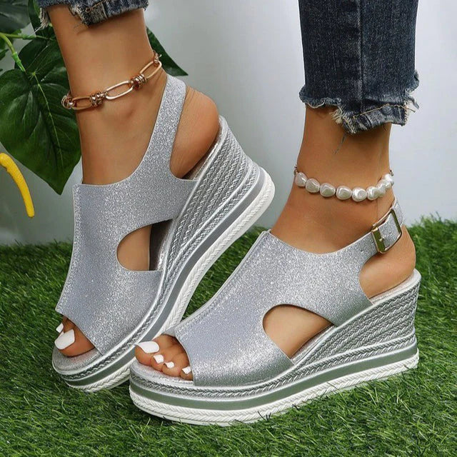 W&W Mode - Plateau-Sandalen