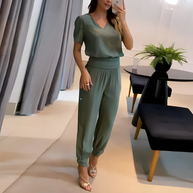 WW | Elegantes Blusen- und Hosen-Set für Damen | Stilvolles und Bequemes Outfit