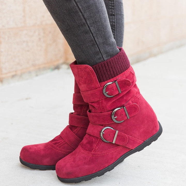 W&W Mode | Stil - Modische Winterstiefel mit Schnalle