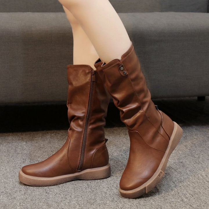 W&W Mode | Leder Winterstiefel 100% wasserdicht