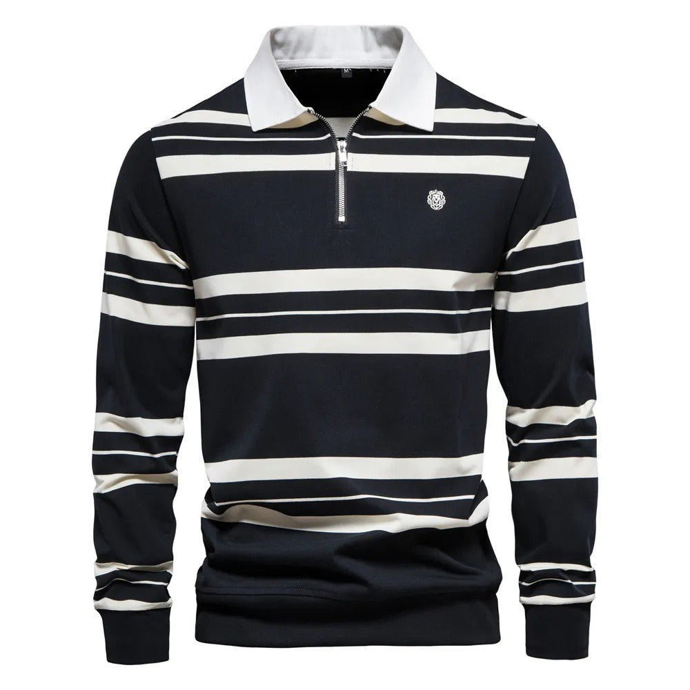 WW -  Gestreiftes langärmeliges Polo