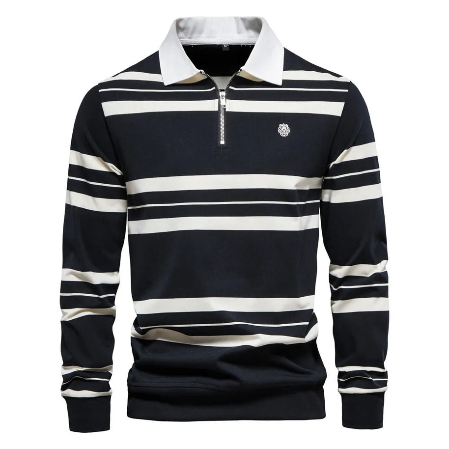 WW -  Gestreiftes langärmeliges Polo
