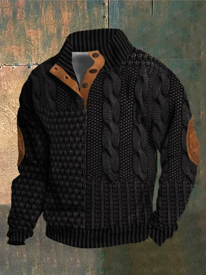 W&W Mode | Herren Retro Kaschmir Rollkragenpullover Mit Hohem Kragen