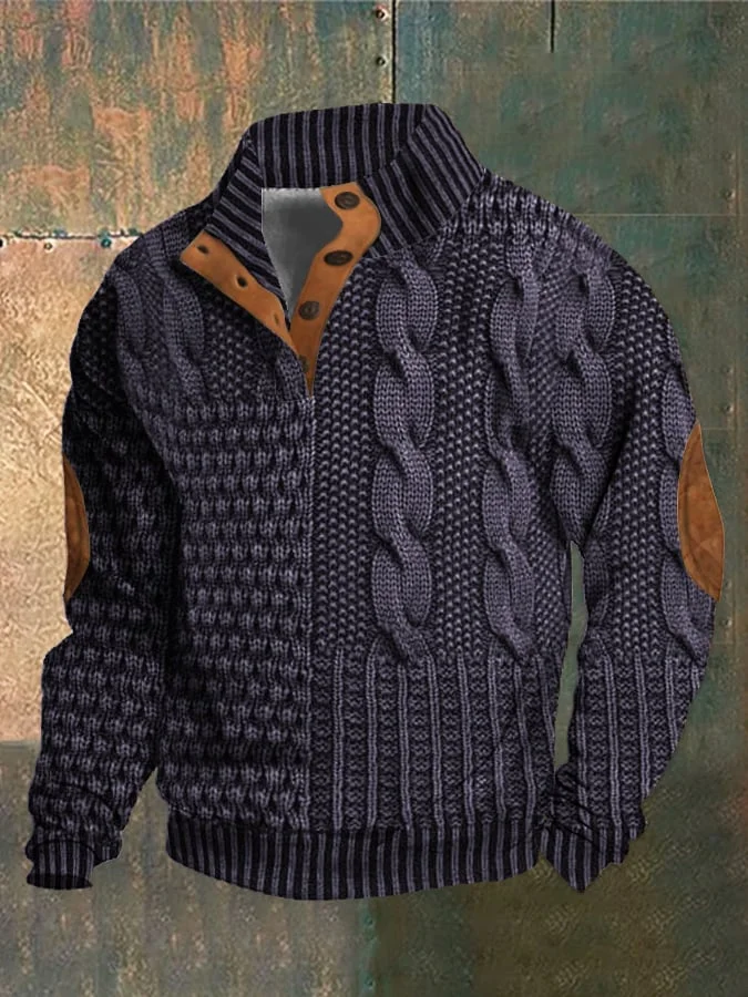 W&W Mode | Herren Retro Kaschmir Rollkragenpullover Mit Hohem Kragen