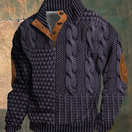 WW | Herren Retro Kaschmir Rollkragenpullover Mit Hohem Kragen