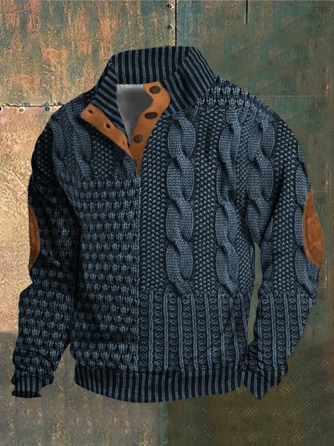 W&W Mode | Herren Retro Kaschmir Rollkragenpullover Mit Hohem Kragen