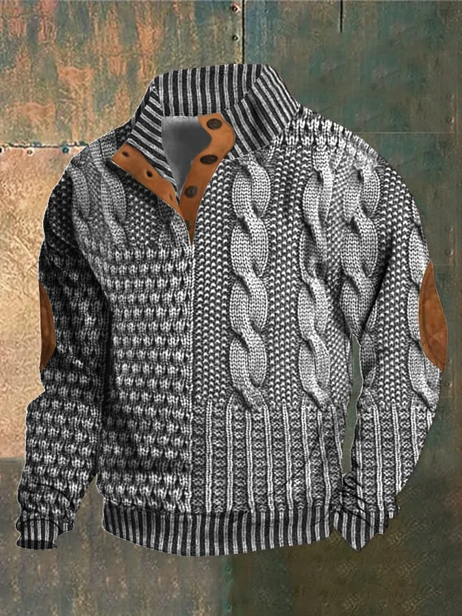 W&W Mode | Herren Retro Kaschmir Rollkragenpullover Mit Hohem Kragen