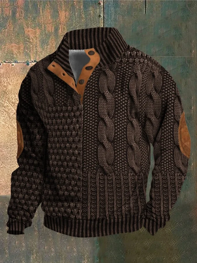 W&W Mode | Herren Retro Kaschmir Rollkragenpullover Mit Hohem Kragen