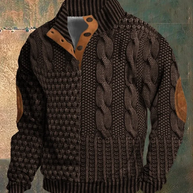 WW | Herren Retro Kaschmir Rollkragenpullover Mit Hohem Kragen