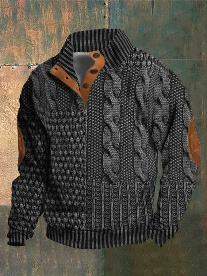 W&W Mode | Herren Retro Kaschmir Rollkragenpullover Mit Hohem Kragen