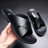 WW - Lässige rutschfeste Ledersandalen