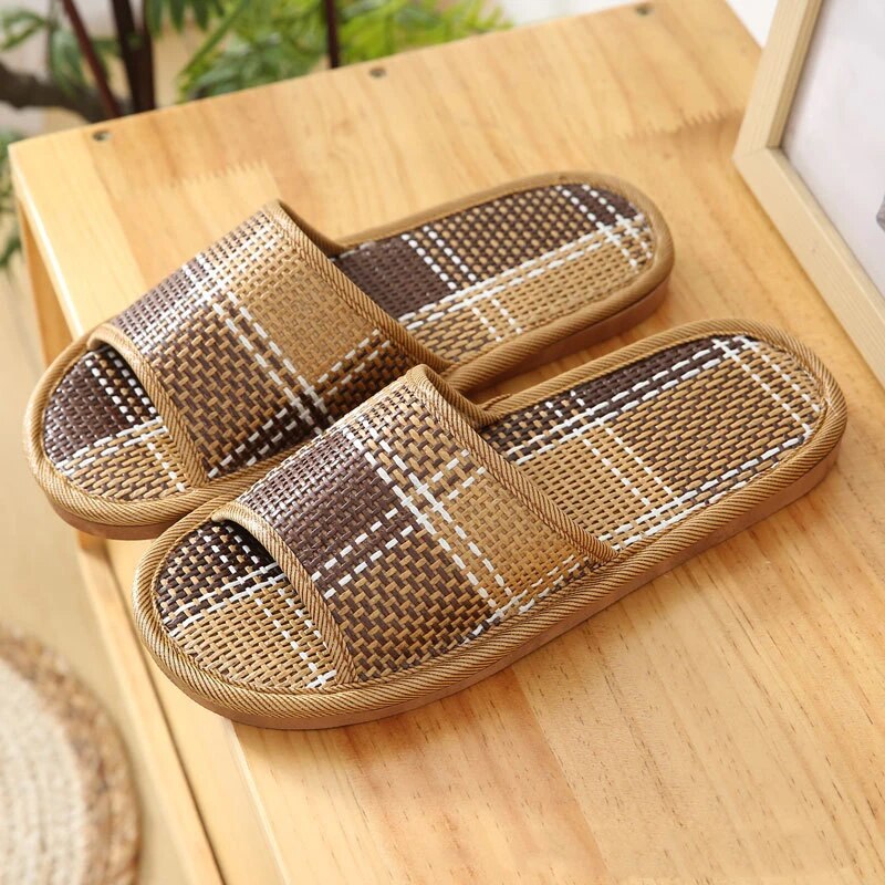 WW - Bambus Rattan Pantoffel