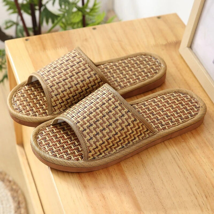 W&W Mode - Bambus Rattan Pantoffel