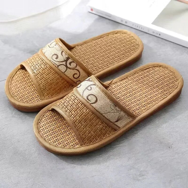 WW - Bambus Rattan Pantoffel
