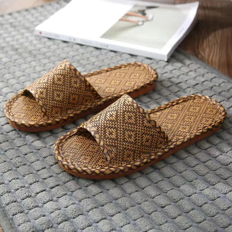 WW - Bambus Rattan Pantoffel