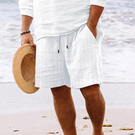 WW - Strand Atmungsaktive Leinen- Kurzhose