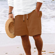 WW - Strand Atmungsaktive Leinen- Kurzhose