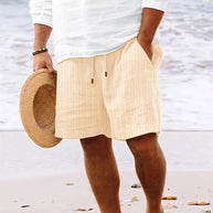 WW - Strand Atmungsaktive Leinen- Kurzhose