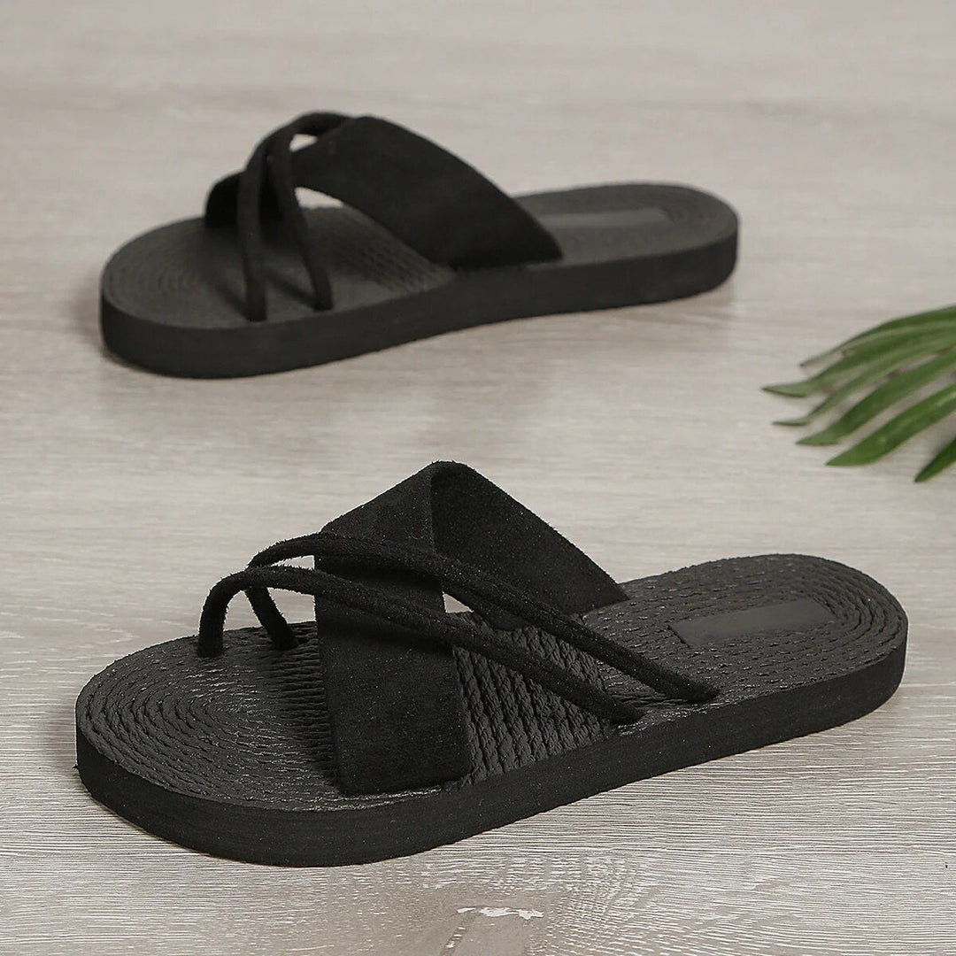 W&W Mode - Schwarzer Pantoffel