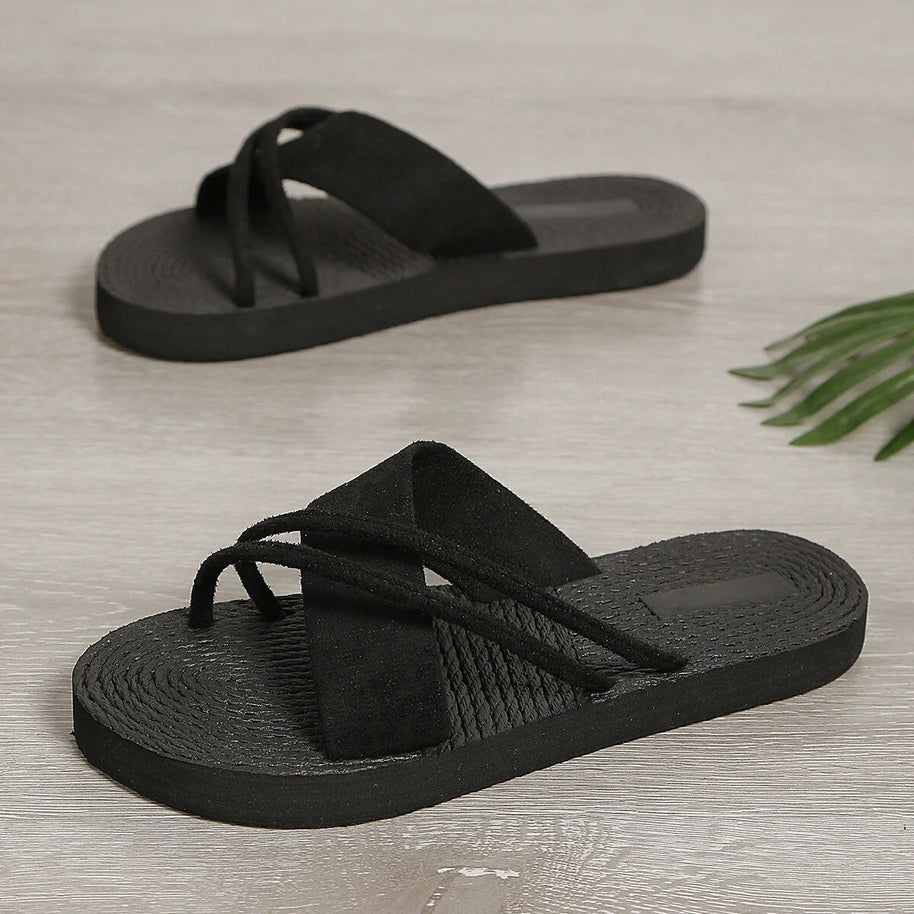 WW - Schwarzer Pantoffel
