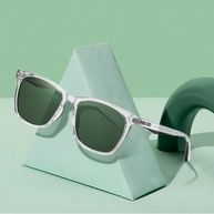 WW | Klassische Sonnenbrille mit transparentem Rahmen
