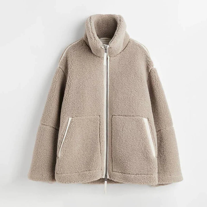 W&W Mode | Warme Teddyjacke für Damen | Comfor