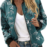 WW | Bomberjacke mit Blumenmuster für Damen