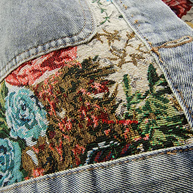 WW | Jeansjacke mit Blumen