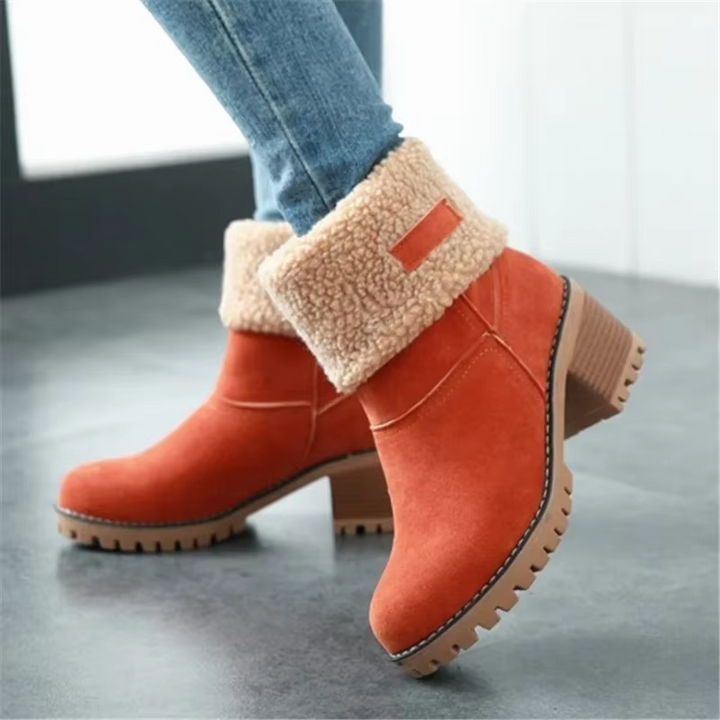 W&W Mode | Stilvolle Warme Schneestiefel Aus Leder