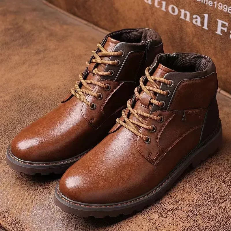 WW | Lederstiefeletten mit Robuster Sohle
