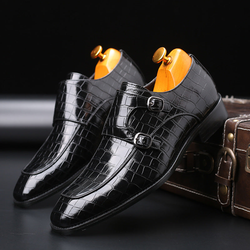 W&W Mode | Atmungsaktive Leder Schuhe Mit Quadrater Spitze