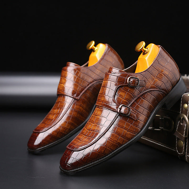 W&W Mode | Atmungsaktive Leder Schuhe Mit Quadrater Spitze