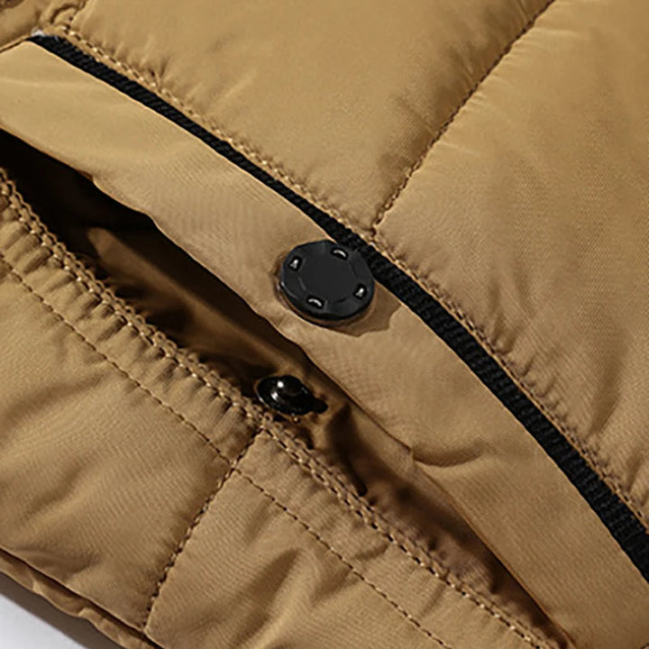 W&W Mode | Herren Winterjacke mit Fellkapuze