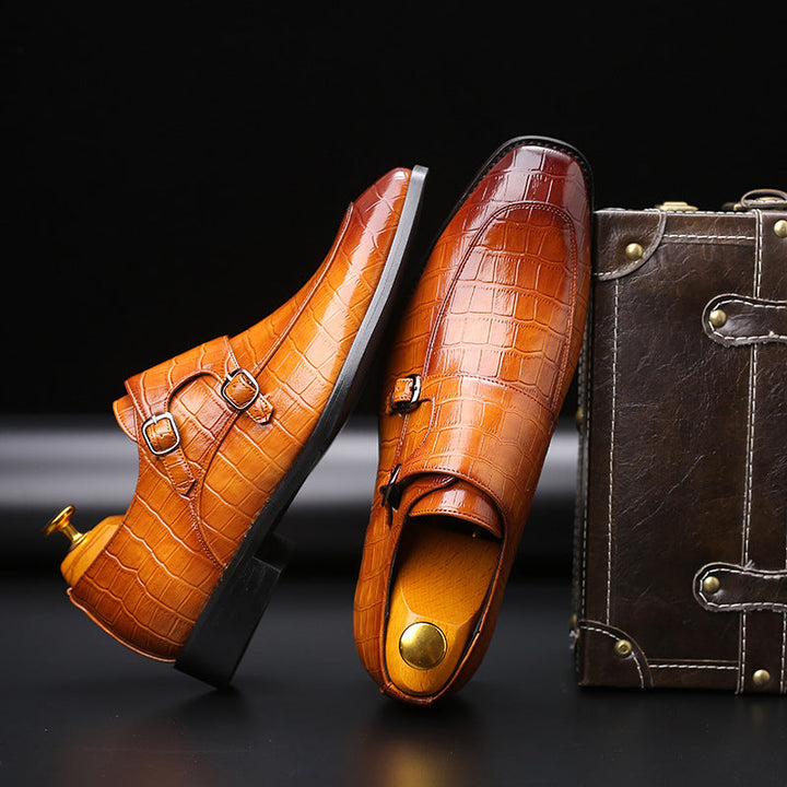 W&W Mode | Atmungsaktive Leder Schuhe Mit Quadrater Spitze