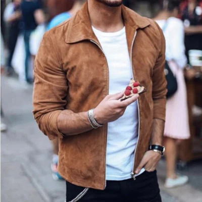 W&W Mode | Herrenjacke Mit Schalkragen Und Reißverschluss Stilvolles Aussehen