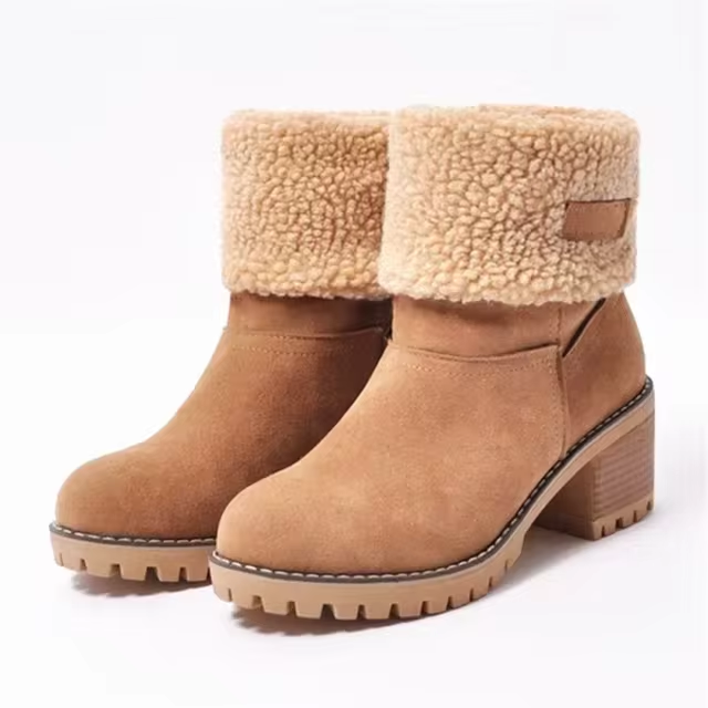 W&W Mode | Stilvolle Warme Schneestiefel Aus Leder