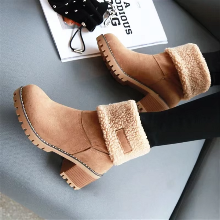 W&W Mode | Stilvolle Warme Schneestiefel Aus Leder