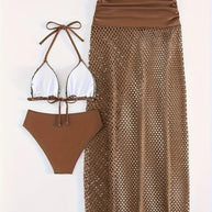 WW | Dreiteiliges Bikini Satz Mit Tribal Print Für Damen