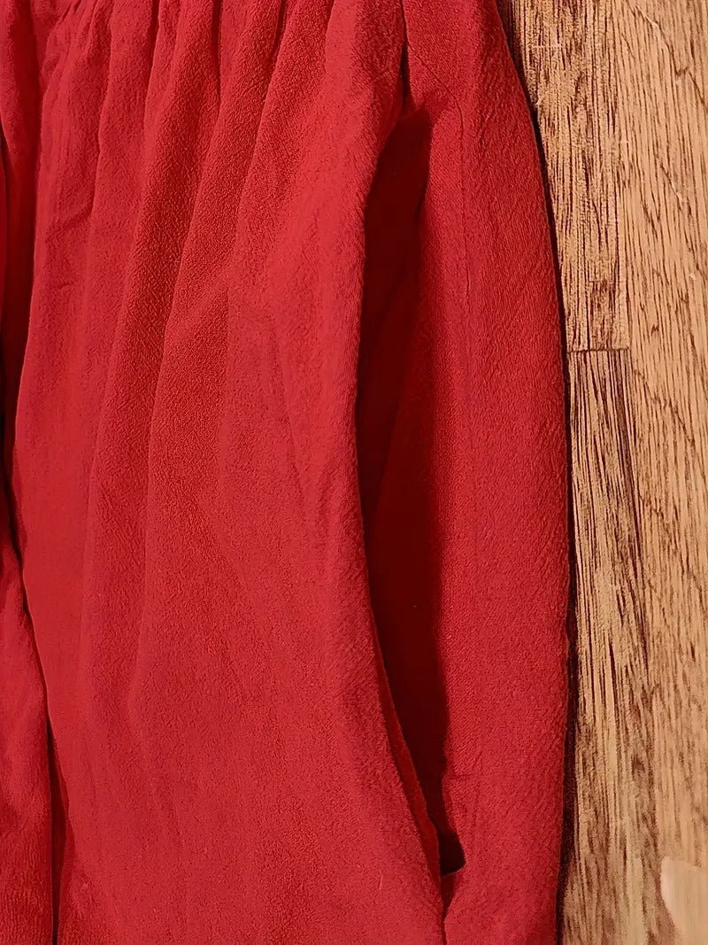 WW | Raffinierte Leinen Sommerkleid mit Praktischen Taschen