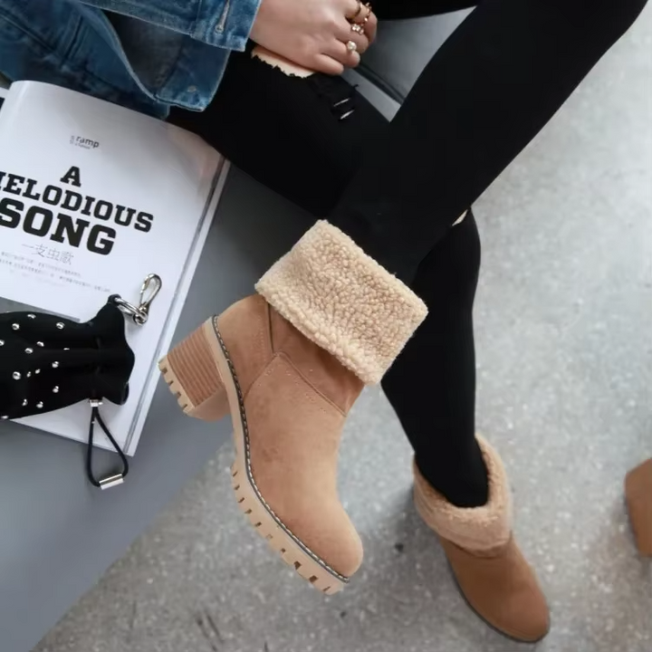 W&W Mode | Stilvolle Warme Schneestiefel Aus Leder