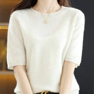 WW | Soft Cashmere T-Shirt With Round Neck