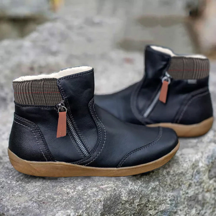 W&W Mode - Wasserdichte, orthopädische Lederstiefel