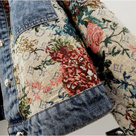 WW | Jeansjacke mit Blumen