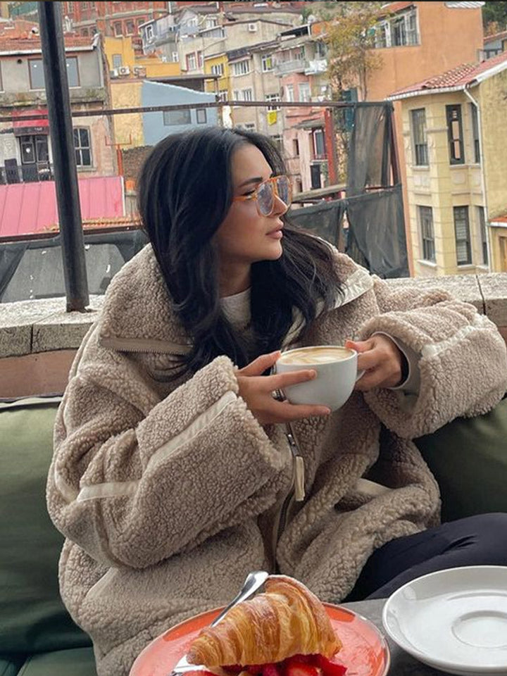 W&W Mode | Warme Teddy Winterjacke für Damen | Komfortabel und Stilvoll