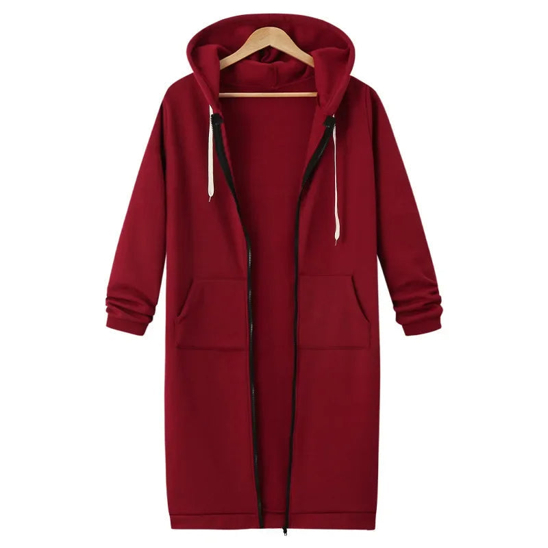 W&W Mode | Lange Kapuzenjacke