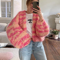 WW | Strickjacke mit buntem Patchwork