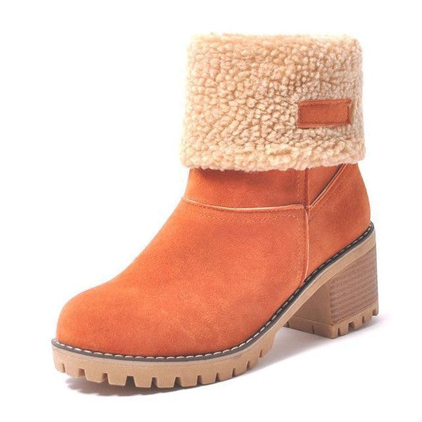 W&W Mode | Stilvolle Warme Schneestiefel Aus Leder